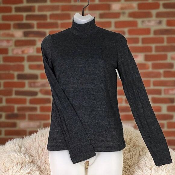 Marine Layer Women’s XS Gray Pullover Mock Neck Shirt Long Sleeve USA - Picture 2 of 10